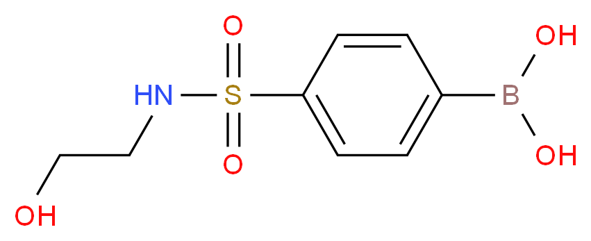 4-[N-(2-Hydroxyethyl)sulphamoyl]benzeneboronic acid 95%_分子结构_CAS_850568-77-3)