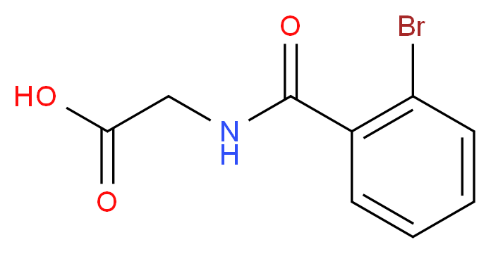 2-[(2-bromophenyl)formamido]acetic acid_分子结构_CAS_81568-83-4