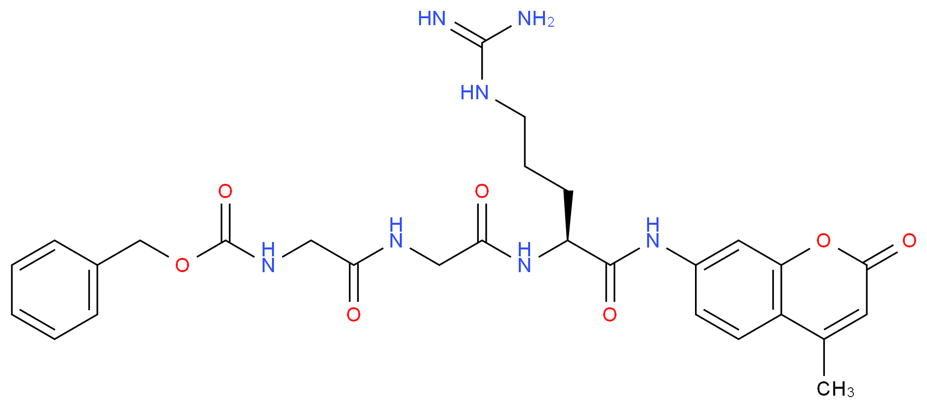 Z-Gly-Gly-Arg-7-Amino-4-Methylcoumarin_分子结构_CAS_)