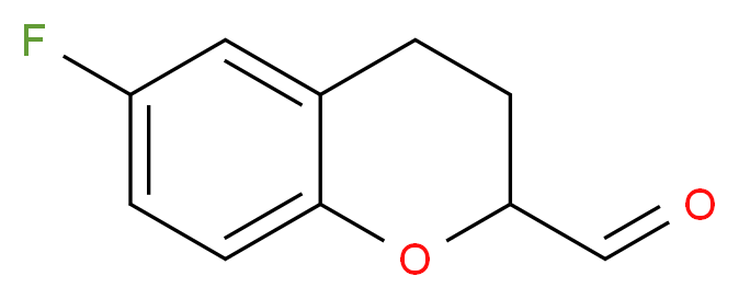 6-fluoro-3,4-dihydro-2H-1-benzopyran-2-carbaldehyde_分子结构_CAS_409346-73-2