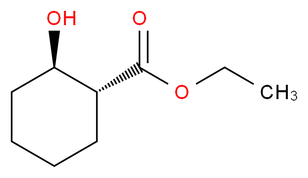 ethyl (1R,2R)-2-hydroxycyclohexane-1-carboxylate_分子结构_CAS_6125-55-9