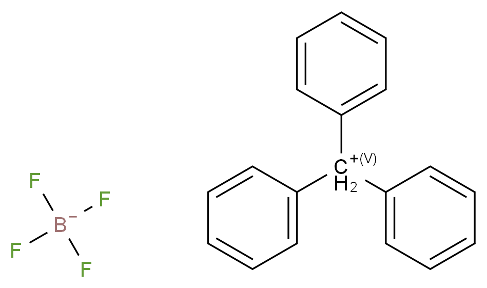 Tris(phenyl)methylium tetrafluoroborate_分子结构_CAS_)