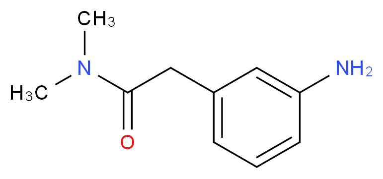 2-(3-aminophenyl)-N,N-dimethylacetamide_分子结构_CAS_58730-43-1)