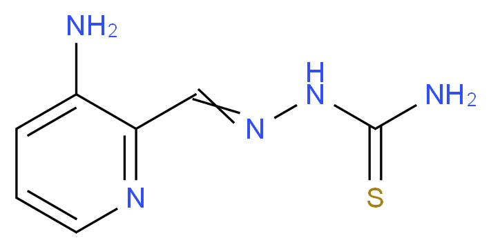 3-Aminopyridine-2-carboxaldehyde thiosemicarbazone_分子结构_CAS_236392-56-6)