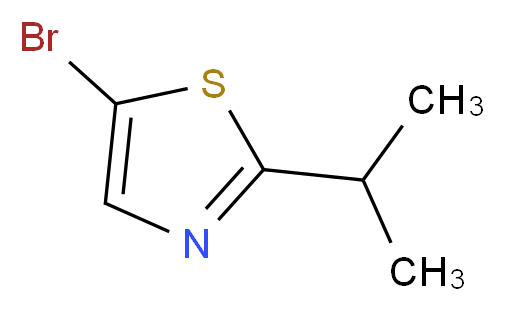 5-bromo-2-(propan-2-yl)-1,3-thiazole_分子结构_CAS_1086382-46-8