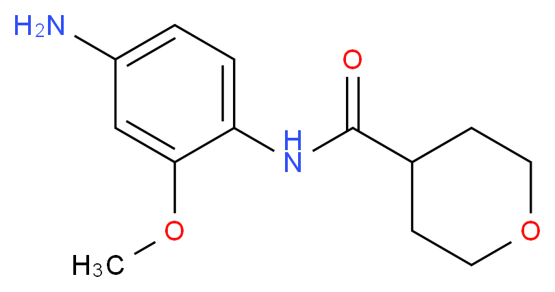 N-(4-Amino-2-methoxyphenyl)tetrahydro-2H-pyran-4-carboxamide_分子结构_CAS_)