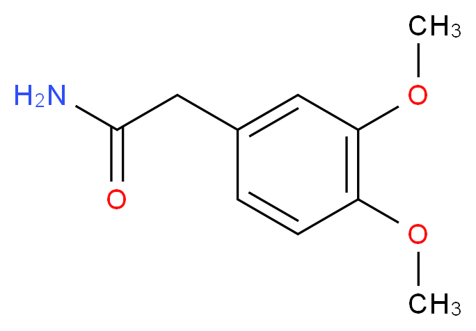 2-(3,4-dimethoxyphenyl)acetamide_分子结构_CAS_)