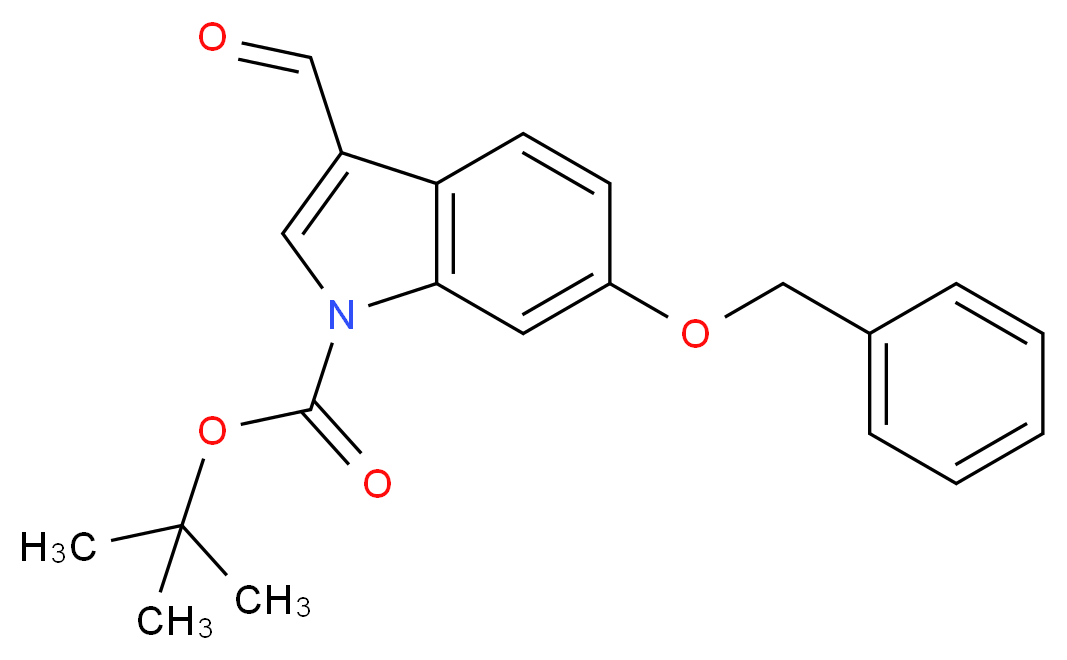 6-Benzyloxyindole-3-carboxaldehyde, N-BOC protected 98%_分子结构_CAS_)