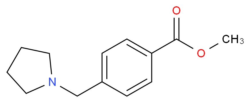 Methyl 4-(pyrrolidin-1-ylmethyl)benzoate_分子结构_CAS_160598-45-8)