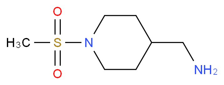 {[1-(methylsulfonyl)piperidin-4-yl]methyl}amine_分子结构_CAS_438585-61-6)