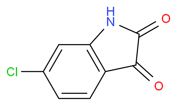 6-Chloro-1H-indole-2,3-dione_分子结构_CAS_6341-92-0)