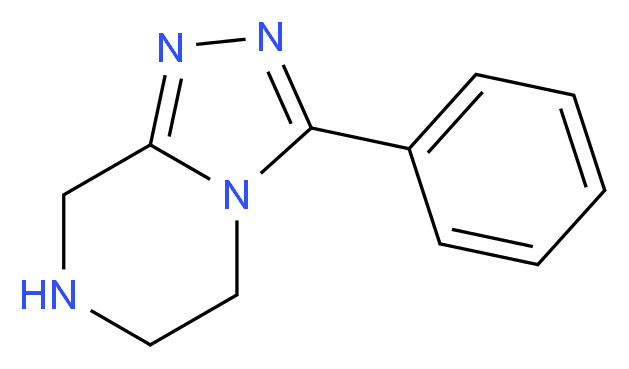 3-phenyl-5H,6H,7H,8H-[1,2,4]triazolo[4,3-a]pyrazine_分子结构_CAS_)