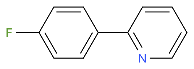 2-(4-fluorophenyl)pyridine_分子结构_CAS_58861-53-3