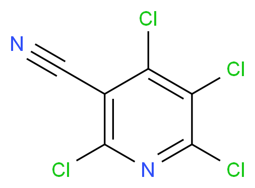 tetrachloropyridine-3-carbonitrile_分子结构_CAS_17824-82-7