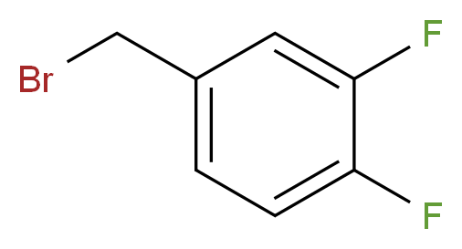 4-(bromomethyl)-1,2-difluorobenzene_分子结构_CAS_85118-01-0