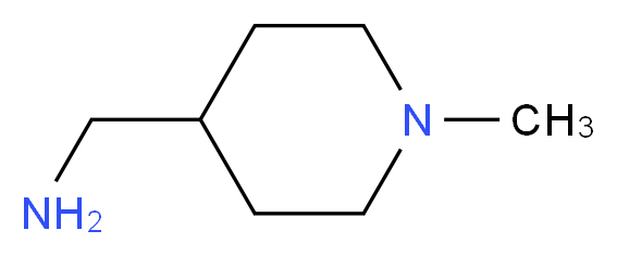 (1-Methyl piperidin-4-yl)methyl amine_分子结构_CAS_7149-42-0)