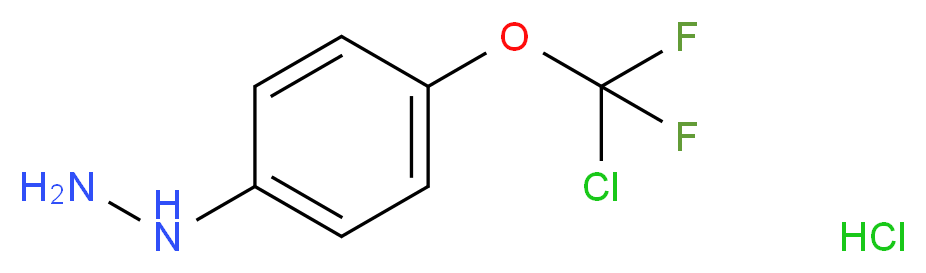 4-[Chloro(difluoro)methoxy]phenylhydrazine hydrochloride_分子结构_CAS_)