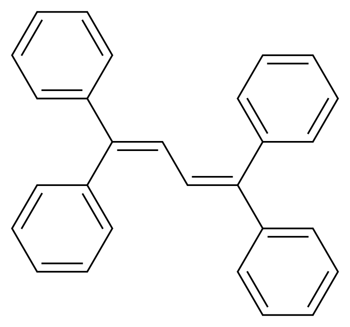 (1,4,4-triphenylbuta-1,3-dien-1-yl)benzene_分子结构_CAS_1450-63-1