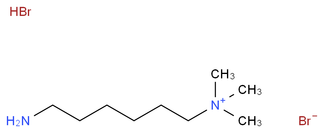 (6-Aminohexyl)trimethylammonium Bromide Hydrobromide _分子结构_CAS_33968-67-1)