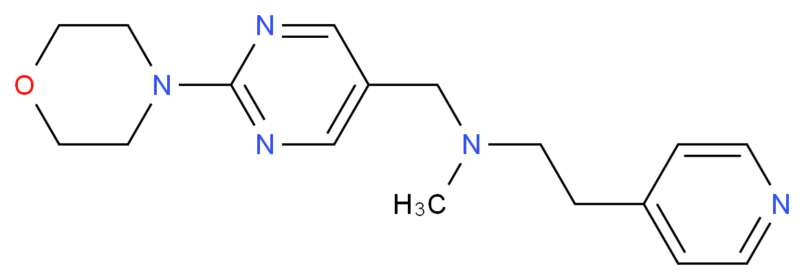 N-methyl-N-[(2-morpholin-4-ylpyrimidin-5-yl)methyl]-2-pyridin-4-ylethanamine_分子结构_CAS_)