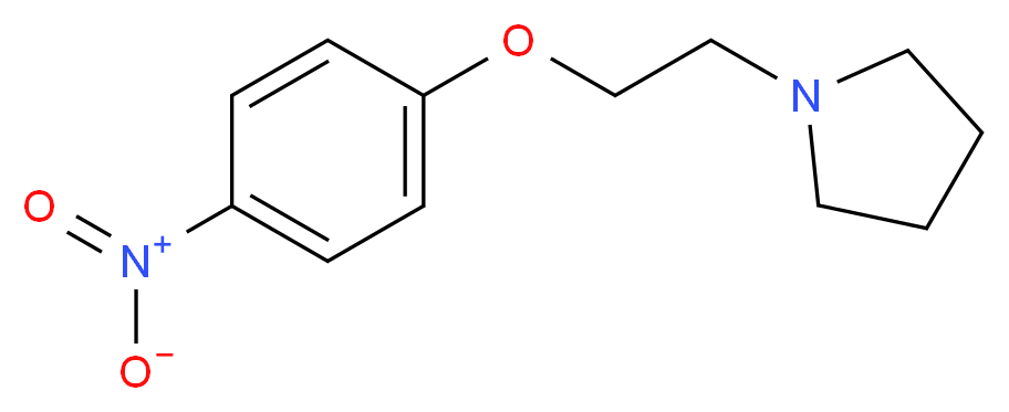 1-[2-(4-Nitrophenoxy)ethyl]pyrrolidine_分子结构_CAS_265654-77-1)