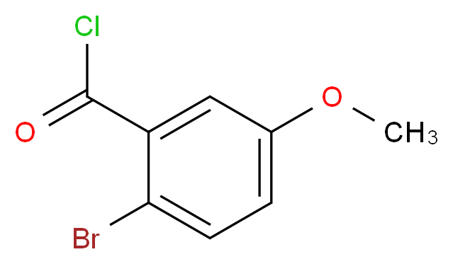 2-溴-5-甲氧基苯甲酰氯_分子结构_CAS_56658-04-9)