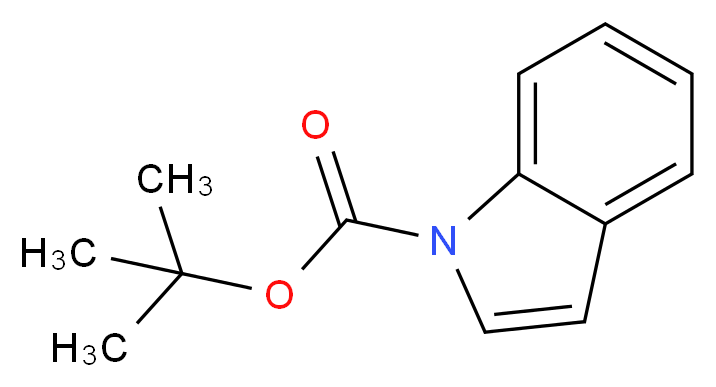 1-吲哚羧酸叔丁酯_分子结构_CAS_75400-67-8)