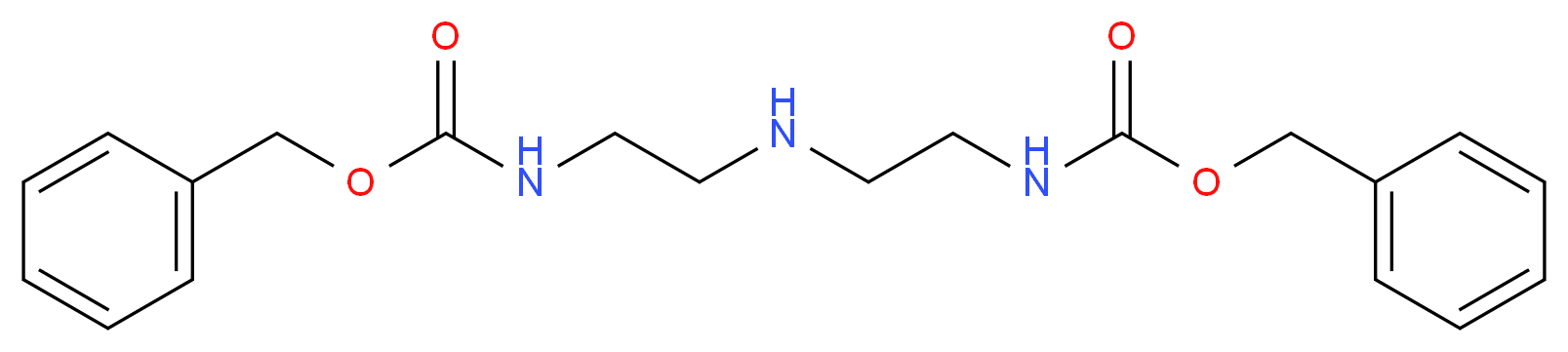 benzyl N-{2-[(2-{[(benzyloxy)carbonyl]amino}ethyl)amino]ethyl}carbamate_分子结构_CAS_160256-75-7