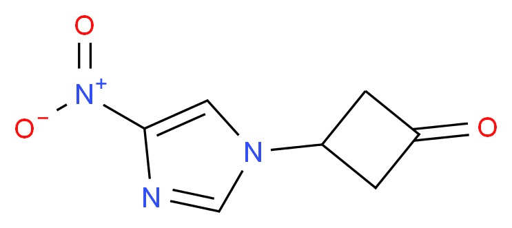 3-(4-nitro-1H-imidazol-1-yl)cyclobutan-1-one_分子结构_CAS_716316-22-2