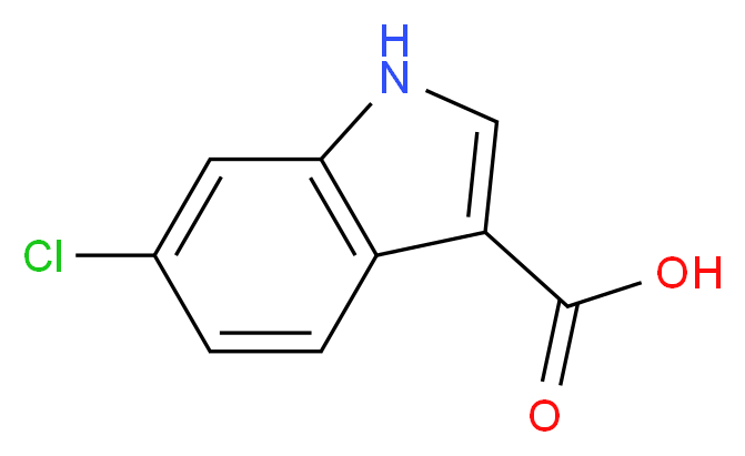 6-chloro-1H-indole-3-carboxylic acid_分子结构_CAS_766557-02-2