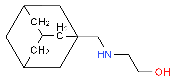 2-[(adamantan-1-ylmethyl)amino]ethan-1-ol_分子结构_CAS_65738-69-4