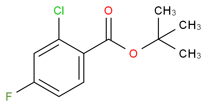 tert-butyl 2-chloro-4-fluorobenzoate_分子结构_CAS_911314-43-7