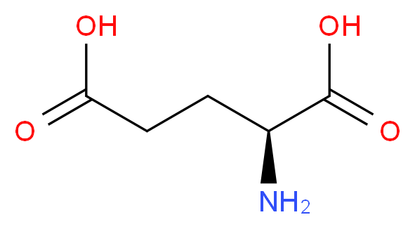 (2S)-2-aminopentanedioic acid_分子结构_CAS_56-86-0