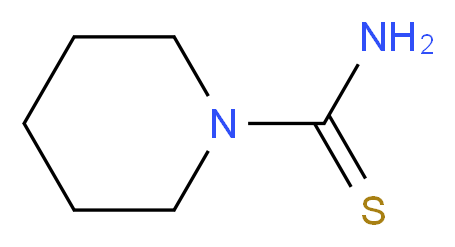 1-Piperidinethiocarboxamide_分子结构_CAS_14294-09-8)