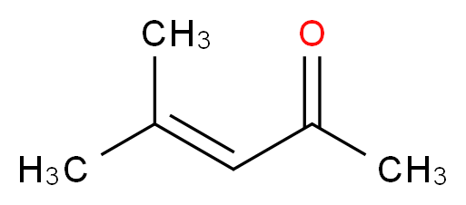4-methylpent-3-en-2-one_分子结构_CAS_141-79-7