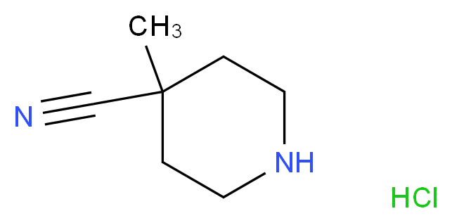 4-methylpiperidine-4-carbonitrile hydrochloride_分子结构_CAS_)
