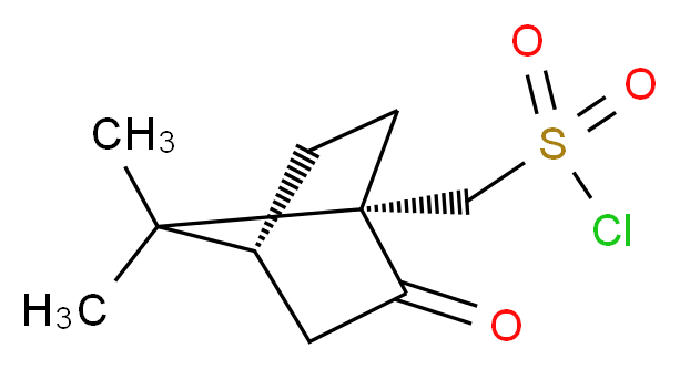 [(1S,4R)-7,7-dimethyl-2-oxobicyclo[2.2.1]heptan-1-yl]methanesulfonyl chloride_分子结构_CAS_21286-54-4