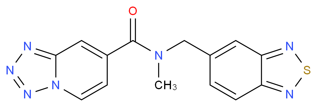 N-(2,1,3-benzothiadiazol-5-ylmethyl)-N-methyltetrazolo[1,5-a]pyridine-7-carboxamide_分子结构_CAS_)
