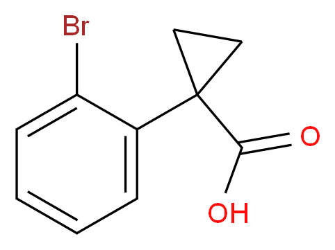 1-(2-bromophenyl)cyclopropane-1-carboxylic acid_分子结构_CAS_124276-87-5