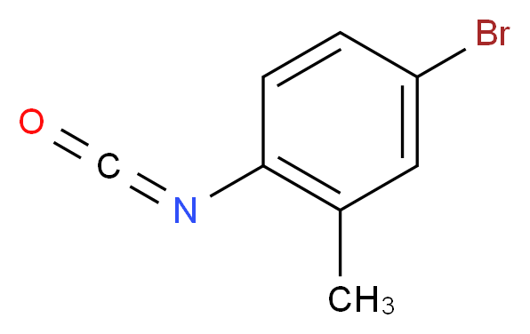 4-Bromo-2-methylphenyl isocyanate_分子结构_CAS_1591-98-6)