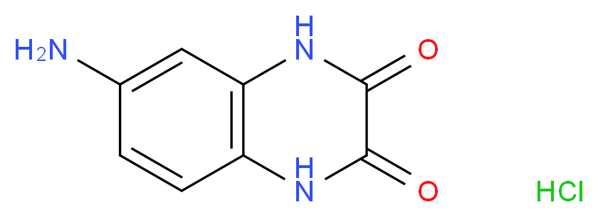 6-Amino-1,4-dihydro-quinoxaline-2,3-dione hydrochloride_分子结构_CAS_)