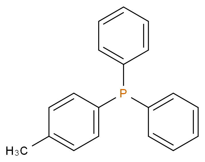 (4-methylphenyl)diphenylphosphane_分子结构_CAS_1031-93-2