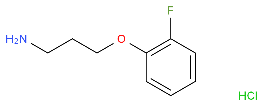 1-(3-aminopropoxy)-2-fluorobenzene hydrochloride_分子结构_CAS_116735-67-2