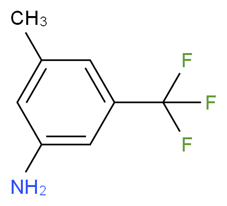 3-methyl-5-(trifluoromethyl)aniline_分子结构_CAS_96100-12-8