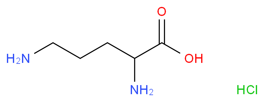 DL-ORNITHINE MONOHYDROCHLORIDE_分子结构_CAS_1069-31-4)