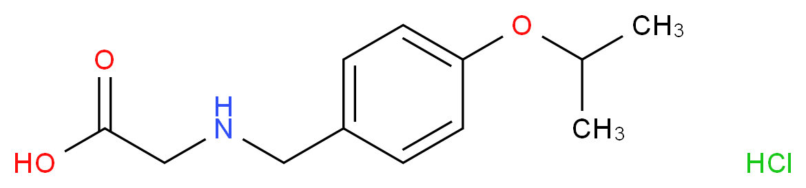 2-((4-isopropoxybenzyl)amino)acetic acid hydrochloride_分子结构_CAS_)