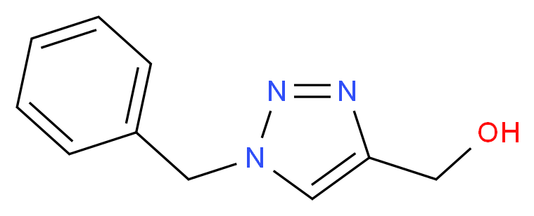 (1-benzyl-1H-1,2,3-triazol-4-yl)methanol_分子结构_CAS_28798-81-4