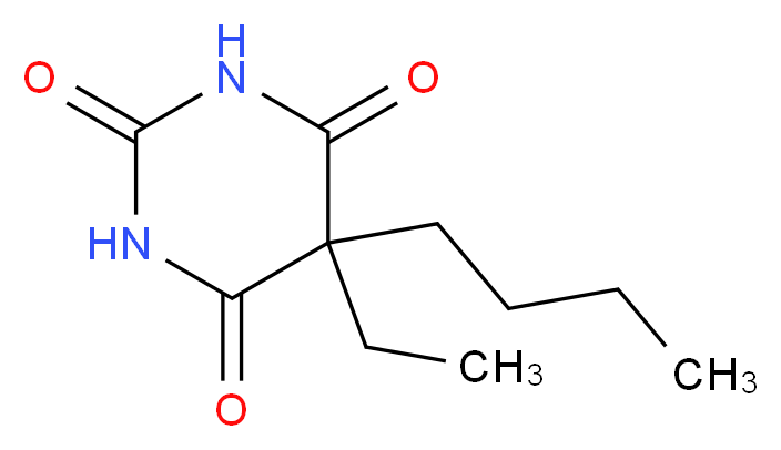 5-butyl-5-ethyl-1,3-diazinane-2,4,6-trione_分子结构_CAS_77-28-1