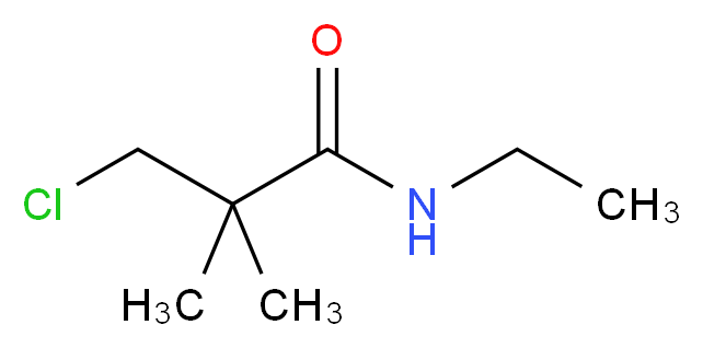 3-chloro-N-ethyl-2,2-dimethylpropanamide_分子结构_CAS_1060817-21-1)