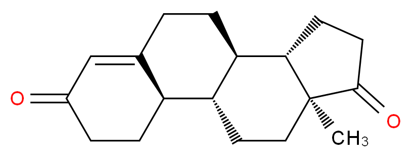 (1S,2R,10R,11S,15S)-15-methyltetracyclo[8.7.0.0<sup>2</sup>,<sup>7</sup>.0<sup>1</sup><sup>1</sup>,<sup>1</sup><sup>5</sup>]heptadec-6-ene-5,14-dione_分子结构_CAS_734-32-7